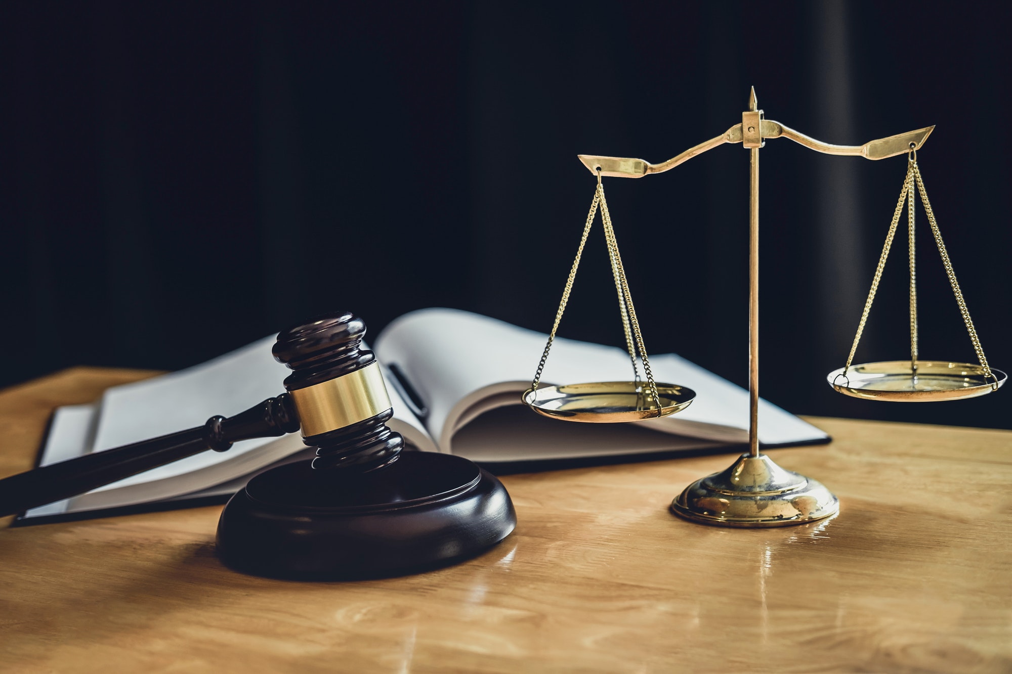 Judge gavel with Scale of justice