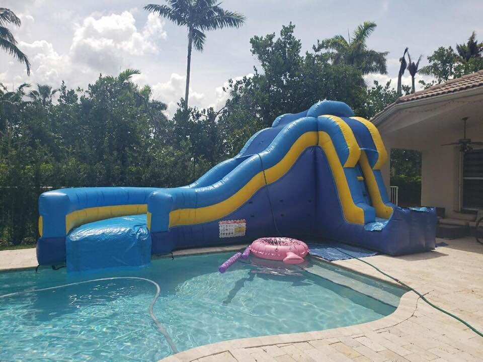 BLUE CURVE WATER SLIDE 14'