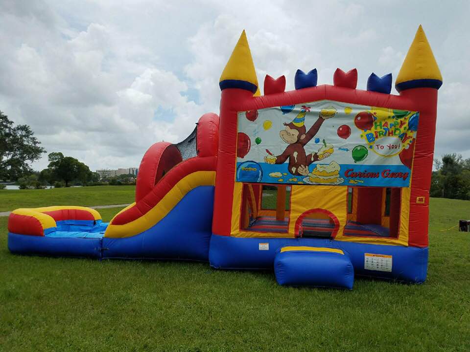 COMBO CASTLE 5N1 BRICKS MULTICOLORED (CURIOUS GEORGE)