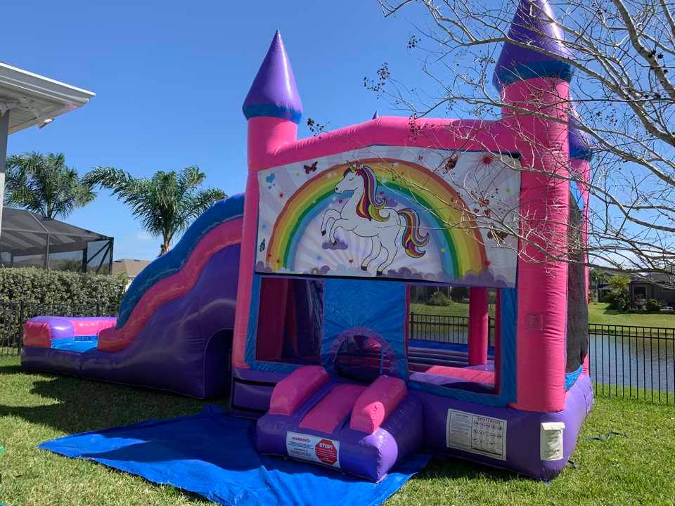COMBO CASTLE 6N1 MEGA PINK & PURPLE (UNICORN THEME)